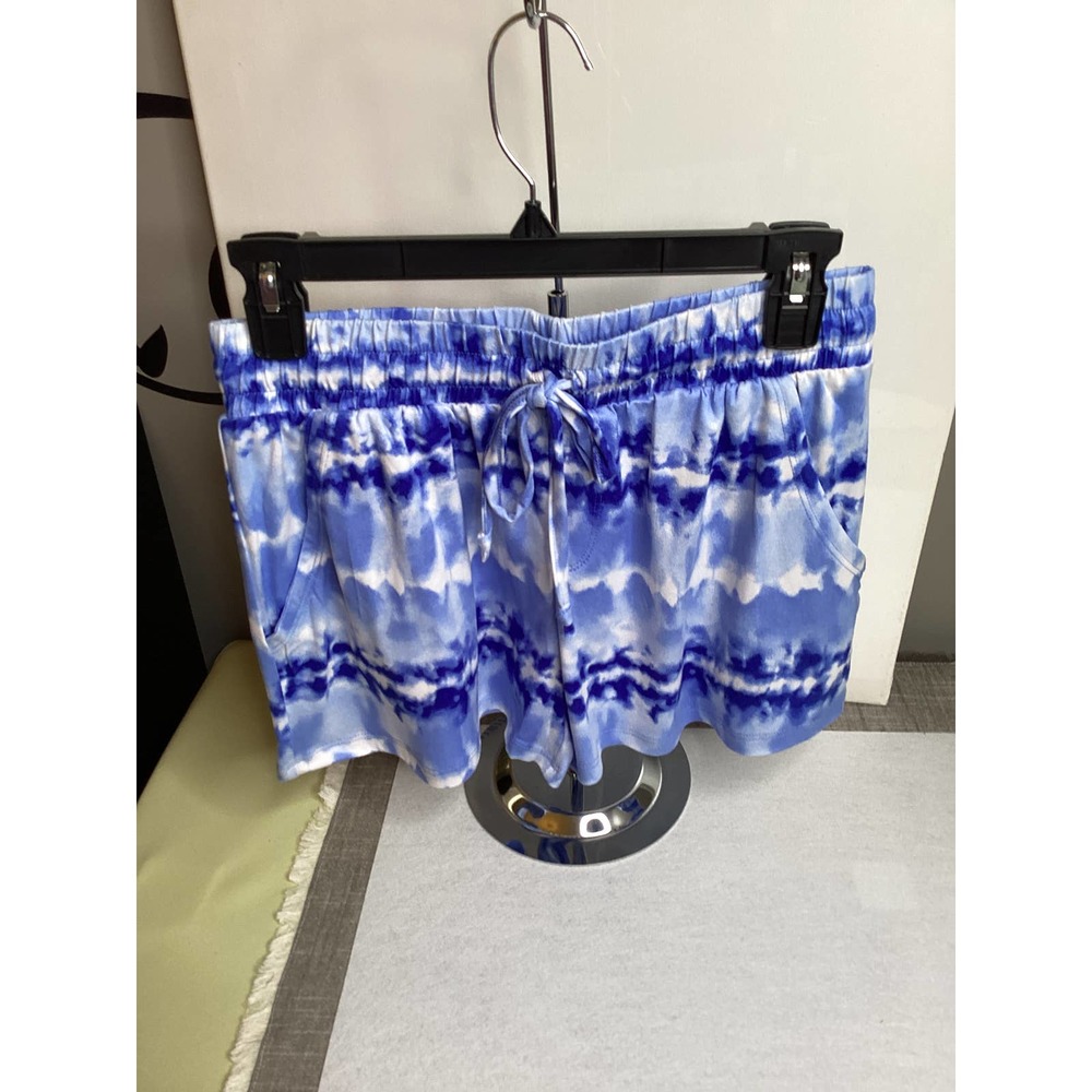 Womens blue & white shorts